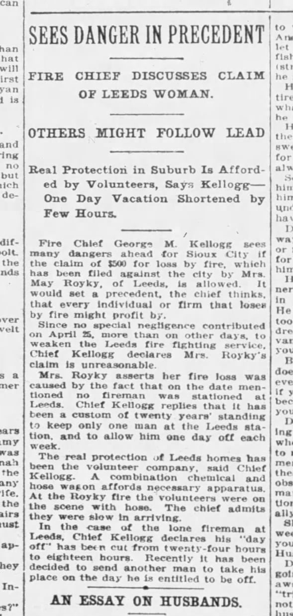 Clipping from Sioux City Journal